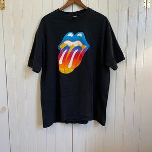 Vintage Rolling Stones Forty Licks T-Shirt Rainbo… - image 1